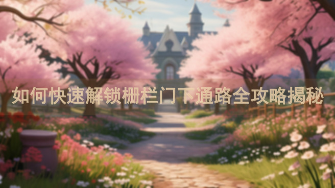 如何快速解锁栅栏门下通路全攻略揭秘